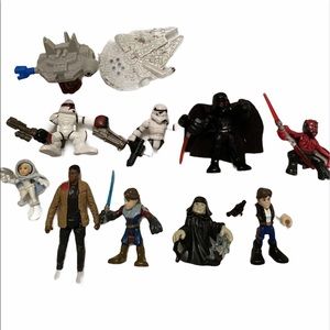 Star Wars Figures Lot 13 cake toppers falcon‎ at-at